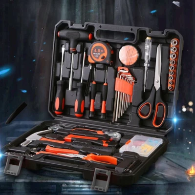 72Pcs Household Hand Tools Set with Plastic Storage Case Home Multi Repair Kits - image 1 of 4