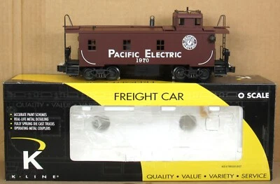 K-Line K616-4031 Pacific Electric Wood-Sided Caboose w/Smoke O-Gauge NIB - Image 1 of 4