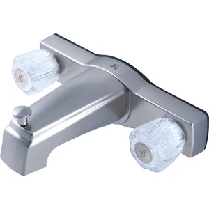 Mobile Home Two Handle 8" Tub Shower Faucet Diverter Brushed Nickel Finish - Picture 1 of 5