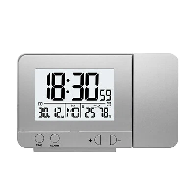 Projection Alarm Clock for Bedroom with  Hygrometer Digital I6P4 - Image 1 of 4