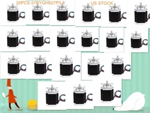 【Spedizione statunitense】 20 pz motore passo-passo Wantai NEMA23 270 OZ-IN, 3A,4 piombo, 57BYGH627P5,8 - Foto 1 di 10