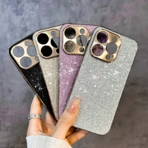 Luxury Bling Golden Glitter Shockproof Case For iPhone 15 14 13 12 Pro Max - Picture 1 of 14