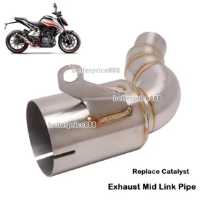 For Duke 390 250 125 RC 390 ADV 390 Svartpilen 401 Vitpilen 401 Exhaust Mid Pipe - Picture 1 of 9