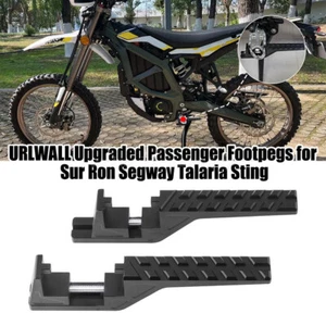 URLWALL For Sur-Ron Light Bee Pedals Black Aluminum Surron Electric -Dirt Bike - Picture 1 of 8