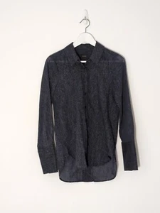 Nique Dress Shirt Ink Stripe | Size 4 Small AU 6-8 | Minimalist Unisex - Picture 1 of 7