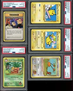 (5)2016 Pokemon Evolutions Secret Rare Set Pikachu Exeggutor Doduo Rocket PSA 10 - Picture 1 of 22