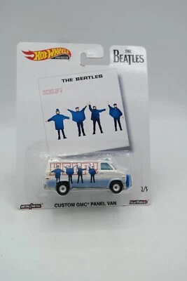 2019 HOTWHEELS Premium The Beatles ПОМОЩЬ! Заказной панельный фургон GMC 2/5 с картой - Изображение 1 из 4