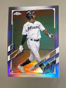 Jazz Chisholm Rookie Card 2021 Topps Chrome REFRACTOR Miami New York Yankees - Bild 1 von 2