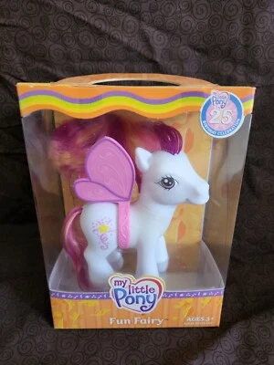 Otoño Halloween Pequeño Pony Divertido Hada Poni Blanco con Melena Multicolor, Alas Rosa Foto 1 de 4