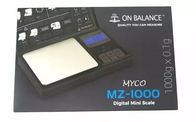 MYCO MZ-1000 Electronic Digital Mini Scale 1000g X 0.1g ON BALANCE Pocket Box
