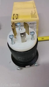 HUBBELL HBL2311 SW WATER TITE SHROUDED PLUG 20A, 125V, L5-20P - Picture 1 of 4