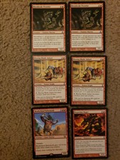 6 Mtg Nm/Lp Red 2x Bloodscale Prowler/ 2x Blazing Blade Askari/ Borderland...