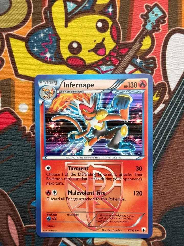 Infernape Holo 17/135 Plasma Storm englisch Pokemon Karten NM - Bild 1 von 2