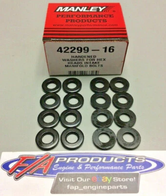 Manley 42299-16 Hardened Black Oxide Intake Manofold Bolt Washers Box Of 16 - Image 1 of 2