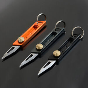 Mini Pocket Knife Folding Keychain Pendant Kitchen Cleaver Blade Cutter Tool Acc