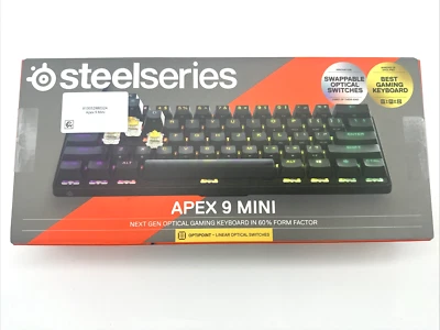 SteelSeries Apex 9 Mini 60% Wired Gaming Keyboard New! - Image 1 of 4
