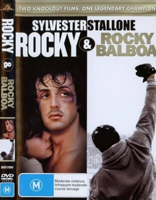 Rocky & Rocky Balboa DVD (Region 4) VGC Sylvester Stallone NEW CASE - image 1 of 3