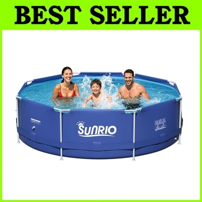 Piscina familiar con marco de metal de 8 pies x 30" capacidad 800 galones Foto 1 de 4