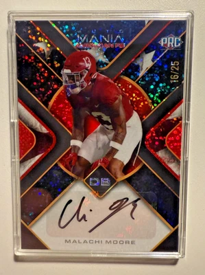 2024 Wild Card Auto Mania American FB - Malachi Moore (PRC) - /25 Sparkle 🔥 - Image 1 of 2