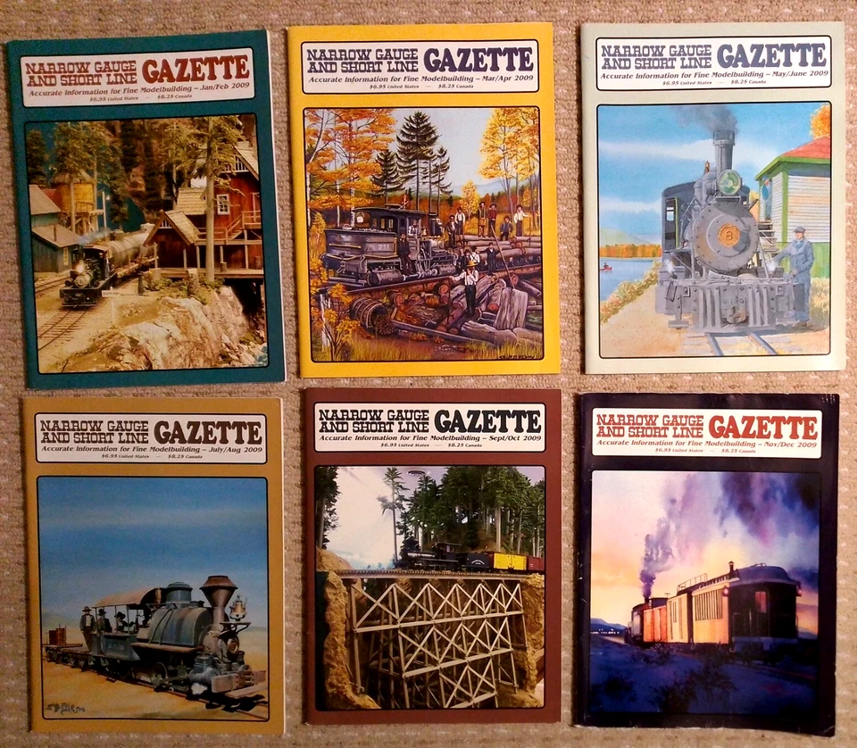 Narrow Gauge And Short Line Gazette Complete Year 2009 6 issues - Image 1 of 1