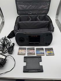 Atari Lynx Model 1 Console VINTAGE With Case and 4 Games All Tested Works Great