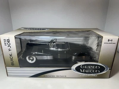 Vintage 1938 Buick Y-JOB Grandes Marques 1/18 scale black diecast car by ERTL - Image 1 of 4