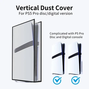 New Transparent Vertical Dust Cover for Playsation PS5 Pro Protective Case Shell - Picture 1 of 14