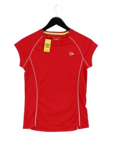 Dunlop Women's T-Shirt S Red 100% Polyester Basic - Picture 1 of 5
