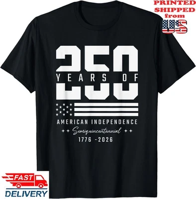 Camiseta 250 Años Aniversario América 250º Día de la Independencia, Camiseta Unisex Foto 1 de 4