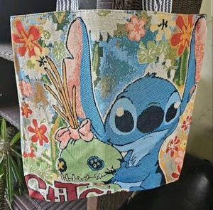 Canvas Bag Fiberflax Embroidery Handbag Cute Shopping BagStitch with Scrump... - Picture 1 of 8