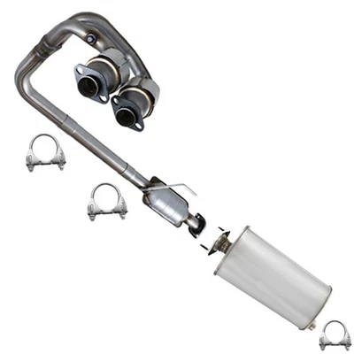 EPA Approved Catalytic & Muffler Exhaust Kit fits: 2004-2006 Jeep Wrangler 4.0L - Image 1 of 4
