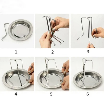 Sostegno Vassoio Casseruola Forno Supporto Cremagliera Ricambio Argento Pezzi - Immagine 1 di 4