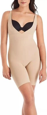 w1 Maidenform Singlet Sleek Smoothers Size M Beige All Over Solutions Shaper - Image 1 of 4