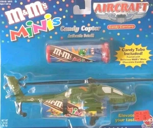Vintage 2000 M&Ms Minis Toy Aircraft Candy Carriers Copter T-1 - Picture 1 of 3