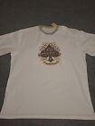 Tommy Bahama Shirt Mens Large White Game Preserve Poker Pool Wildlife Relax Tee