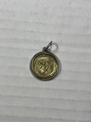 Waxing Poetic Sterling Silver Scroll Wax Seal Letter V Initial Charm Pendant 925 - Image 1 of 4