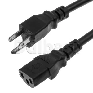 10pcs New 3 Prong Computer Power Cord .75 mm 5 ft Full Copper US CA MX - Picture 1 of 2