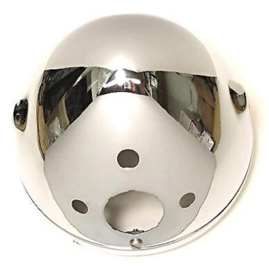 Emgo - 66-65062- Lucas Style 7in. Side Mount Headlight Shells, Chrome - Image 1 of 2