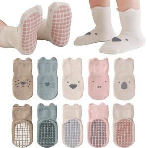 Baby Non-Slip Ankle Socks with Grips - Anti-Skid Cotton Socks for Infants Tod... - Picture 1 of 7