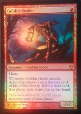 Goblin guide premium/foil-english goblin guide zendikar-mtg-magic