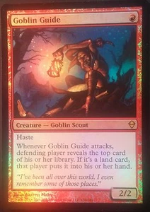 Guide Gobelin PREMIUM / FOIL - English Goblin Guide Zendikar - Magic mtg -  - Picture 1 of 1