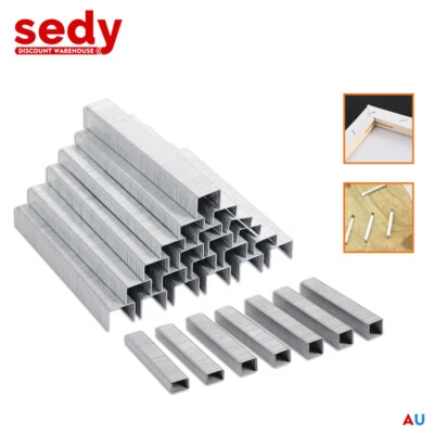 2100Pc Door Shaped Staples Nails 6/8/10mm Staple Gun Stapler Refills Upholstery - image 1 of 4