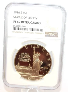 1986-S Statue Of Liberty Dollar NGC PF69UC  (103WEJ) - Picture 1 of 5