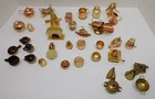 35+ Piece Copper Brass Ceramic Dollhouse Miniatures Pot Pans Teapots Lamp More!