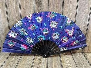 Cute Animated Character Fan Foldable for EDM, Music Festival Event, Party, Dance - Picture 1 of 2
