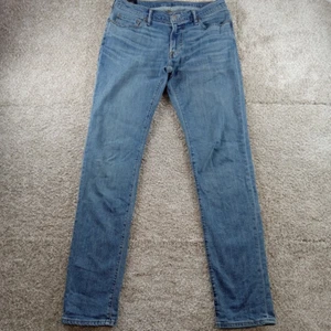Abercrombie & Fitch Jeans Mens 32x34 Blue Langdon Slim Fit Stretch Classic Denim - Picture 1 of 9