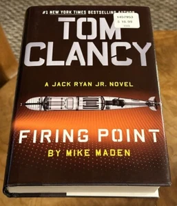 Tom Clancy Firing Point by Mike Maden HCDJ 1st/1st 2020 A Jack Ryan JR. Novel - Foto 1 di 6
