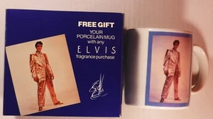 ELVIS FRAGRANCE / PORCELAIN MUG / 1980s (?) / NEAR MINT IN BOX - Picture 1 of 3