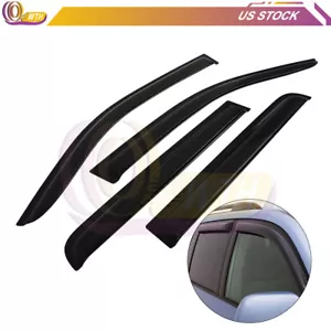 Window Sun Vent Visor Rain Guard Black Shade 4PCS For NISSAN Frontier 2005-2018 - Foto 1 di 12