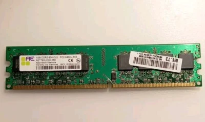 Modulo RAM 1GB DDR2-800 CL5 PC2-6400U-555 AET760UD00-25D - Immagine 1 di 3